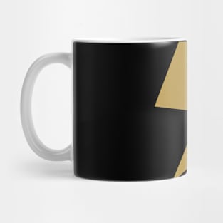 Dark gold lightning bolt Mug